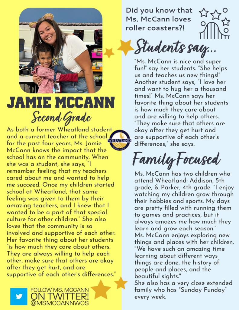 WCS Teacher Feature: Ms. McCann
