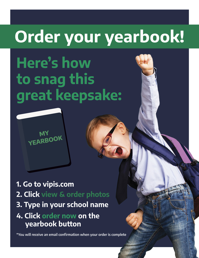 Order your yearbook today for $15!